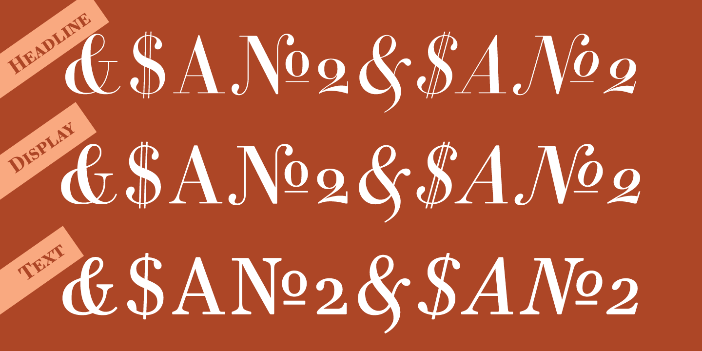 Ejemplo de fuente Essonnes Display Italic